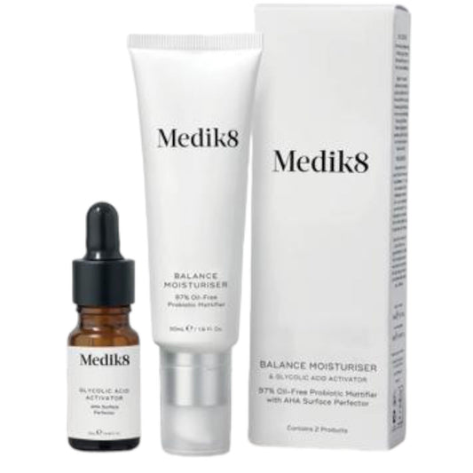 Medik8 BALANCE MOISTURISER™ & GLYCOLIC ACID ACTIVATOR™ 10ml & 50ml